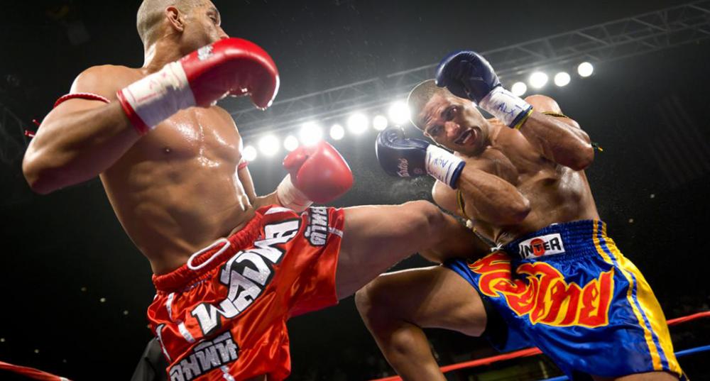 Бой двух тайских боксёров на соревнованиях