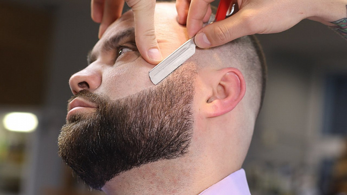 Опасная бритва для стрижки бороды